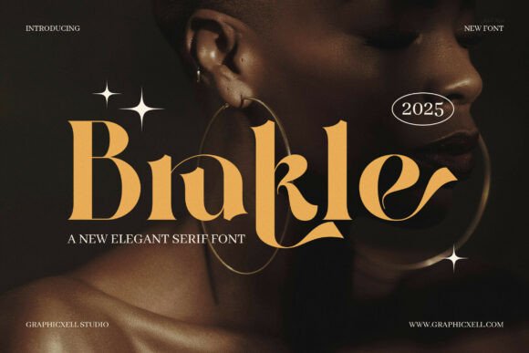 Brukle: A Refined Serif Typeface for Elegant Branding