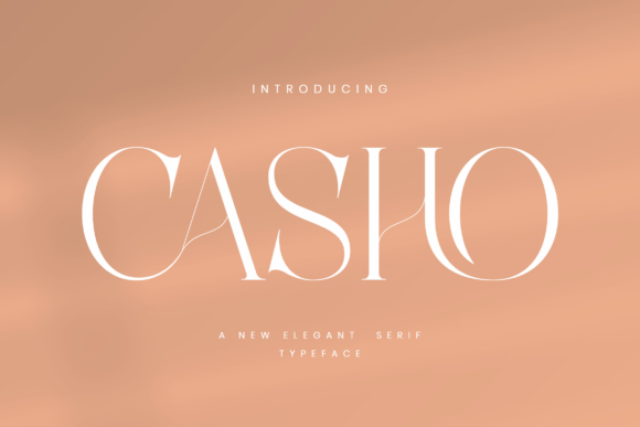 Casho: An Elegant Serif Typeface for Editorial Design