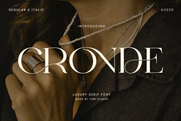 Cronde Serif Font for Elegant Maker Branding