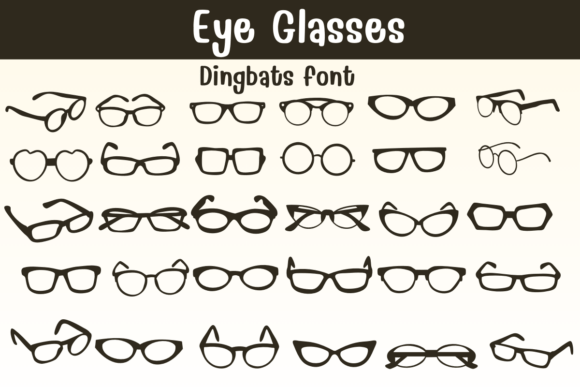 Eye Glasses Font for Bold Web Typography