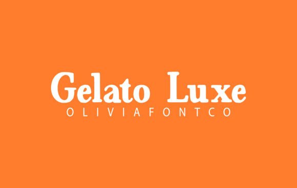 Gelato Luxe Font for Romantic Branding