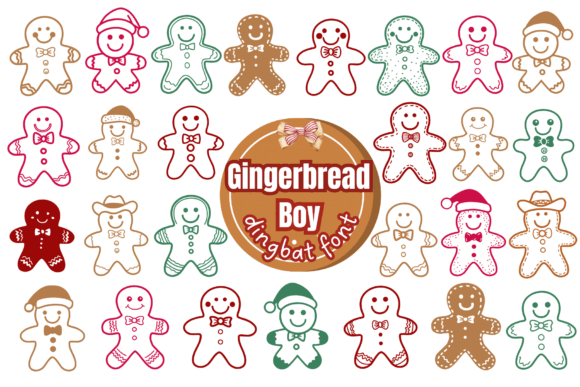 Gingerbread Boy Typeface for Holiday Campaigns