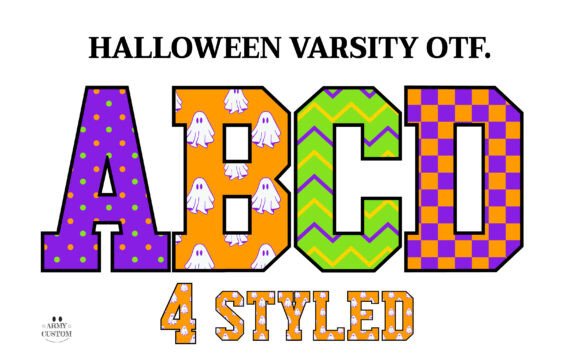 Halloweenvarsity Checkered Font for Bold Campaigns