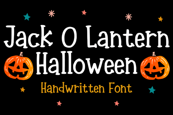 Jack O Lantern Halloween Font for Spooky Crafts