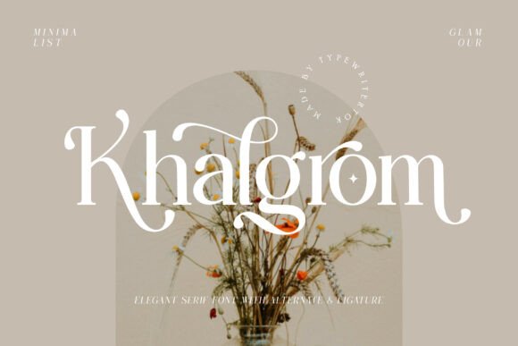 Khalgrom Typeface for Elegant Branding