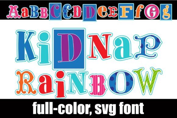 Kidnap Rainbow Font for Bold Campaign Headlines