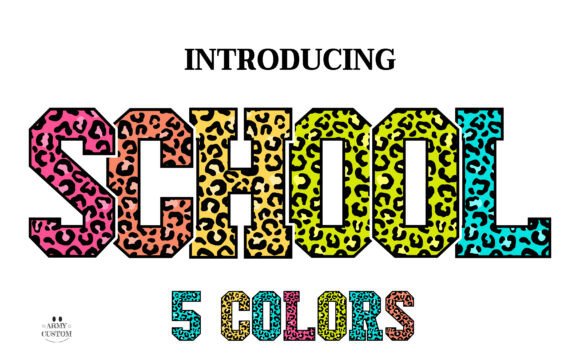 Leopardcolorful Yellow Typeface for Bold Web Design