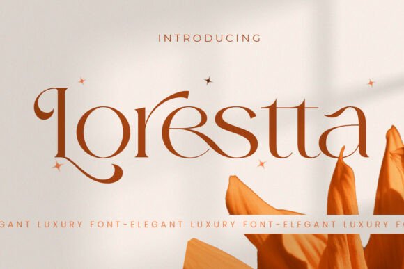 Lorestta Serif Font for Elegant Craft Designs