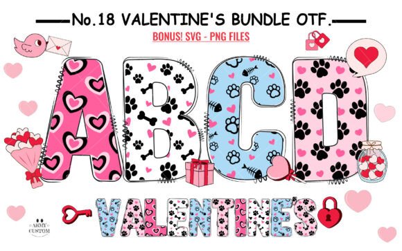 Love Valentine s Army Bundle Font Review