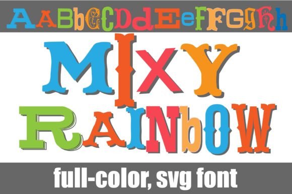 Mixy Rainbow Font for Vibrant Web Design