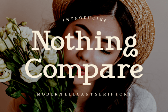 Nothing Compare Serif Font for Makers