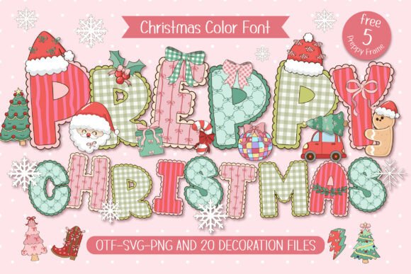 Preppychristmas 4: A Festive Typeface for Web Design