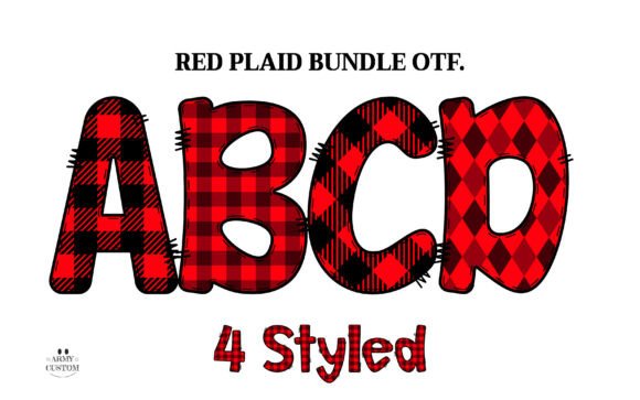 Red Buffalo Plaid Typeface Review