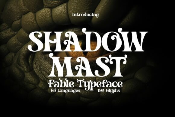 Shadowmast Typeface for Handmade Branding
