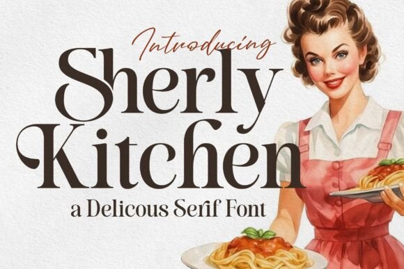 Sherly Kitchen: A Vintage Serif Font for Modern Web Design