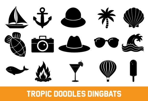 Tropic Doodles: A Playful Typeface for Summer Brands