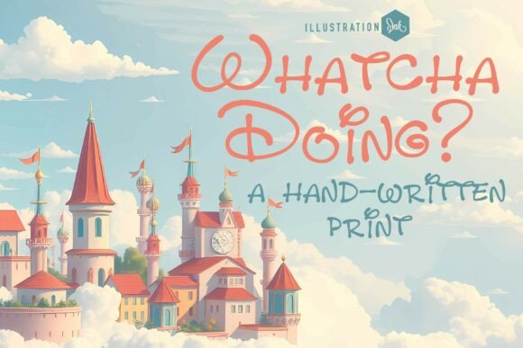 Zp Whatcha Doing Fn Typeface for Playful Branding